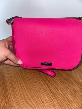 kate spade Hot Pink Saffiano Crossbody is Bag